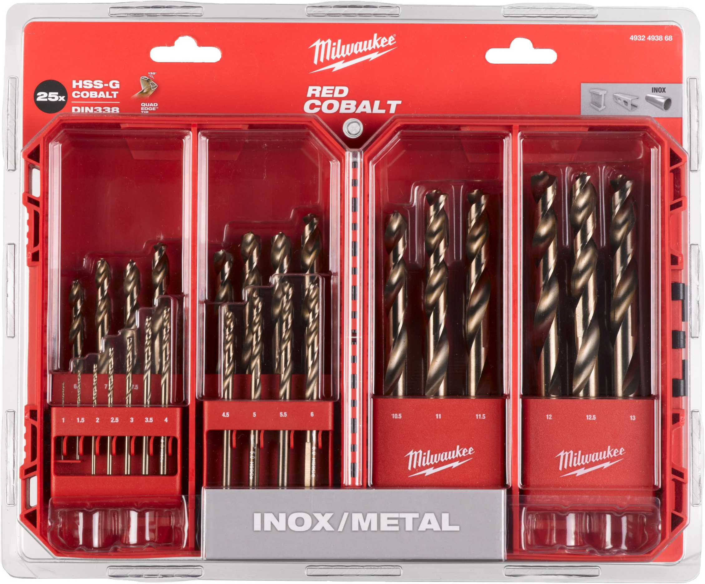 MILWAUKEE SET KOBALTNIH BURGIJA ZA METAL 1-13 25/1