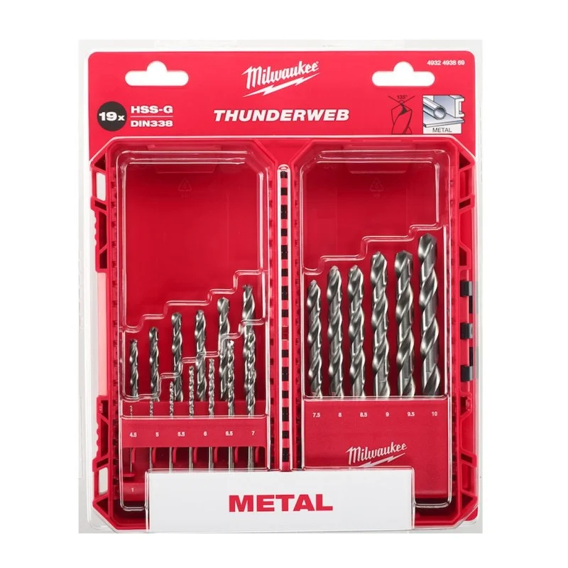 MILWAUKEE SET BURGIJA ZA METAL 1-10 HSS-G 19/1